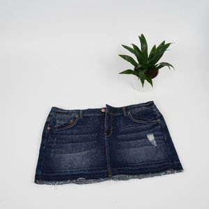 2/$20 - Aeropostale Denim Distressed Mini Skirt